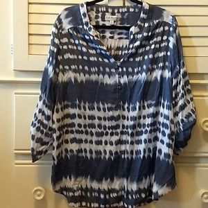 Kim Rogers tye dye blouse